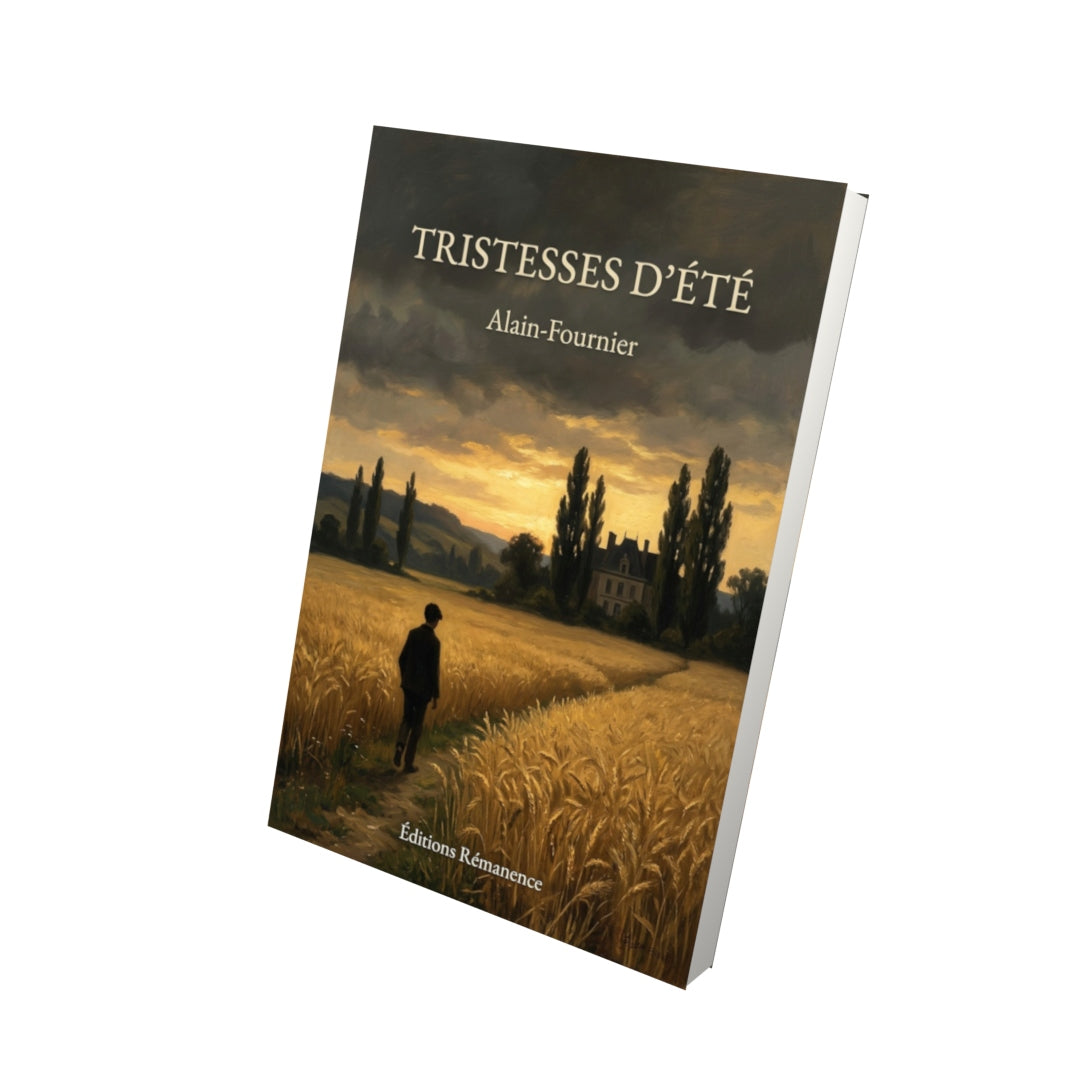 Livre Tristesses d’été par Alain-Fournier - Vue 3D - Editions Remanence