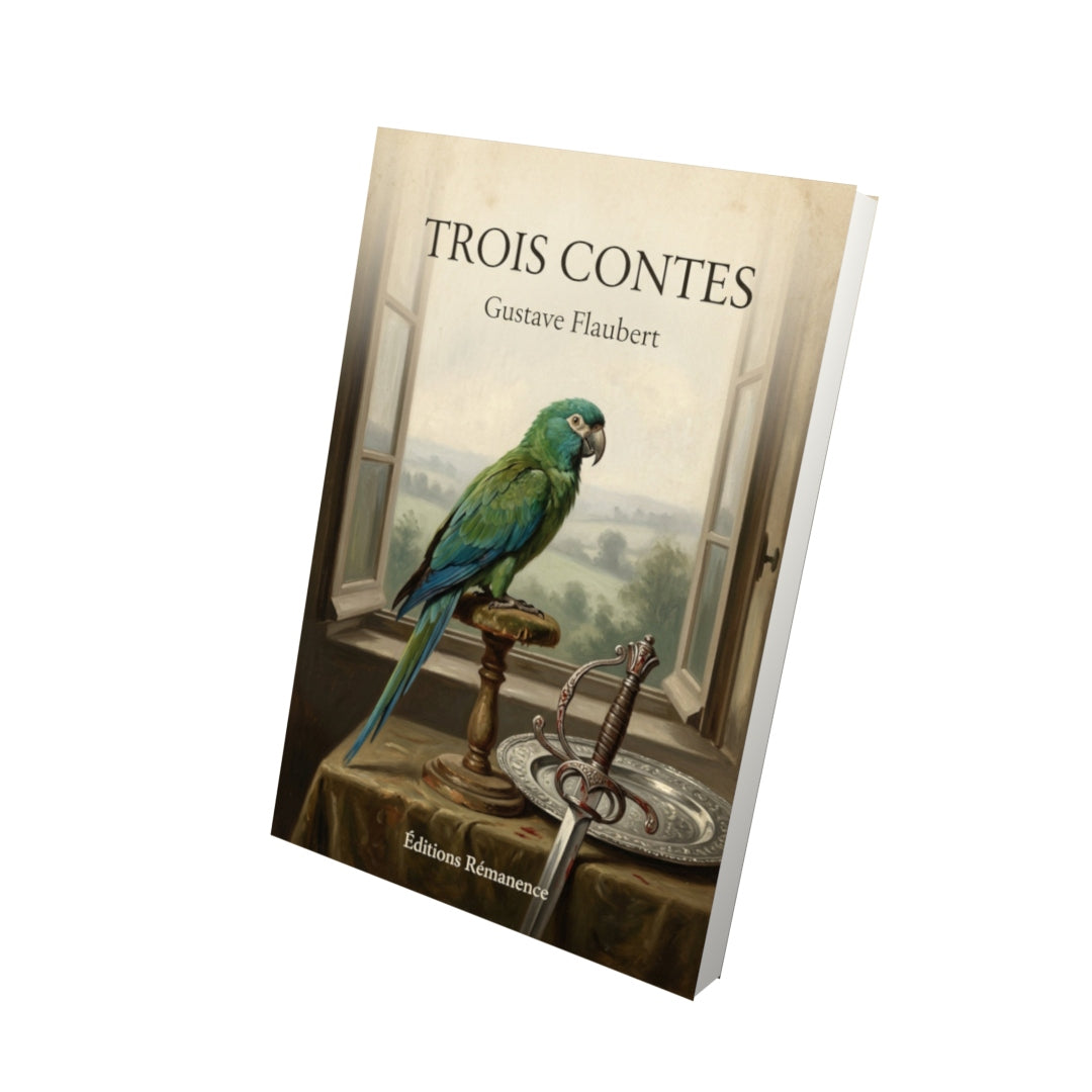 Livre Trois contes - Gustave Flaubert - Vue 3D - Editions Remanence