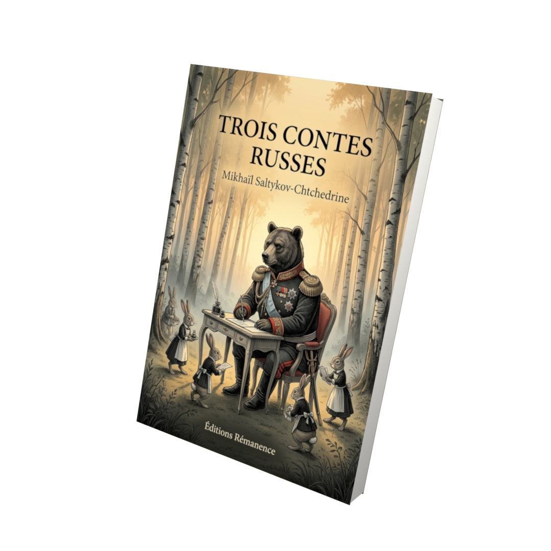 Livre Trois contes russes par Mikhaïl Saltykov-Chtchedrine - Vue 3D - Editions Remanence