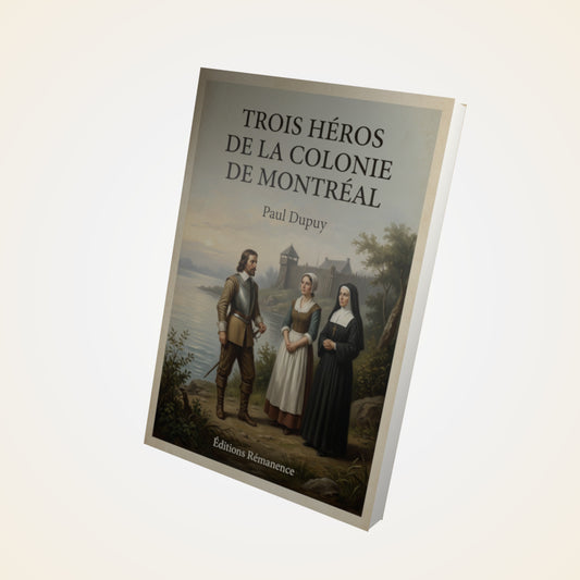 Livre Trois Héros de la colonie de Montréal - Paul Dupuy - Couverture 3D