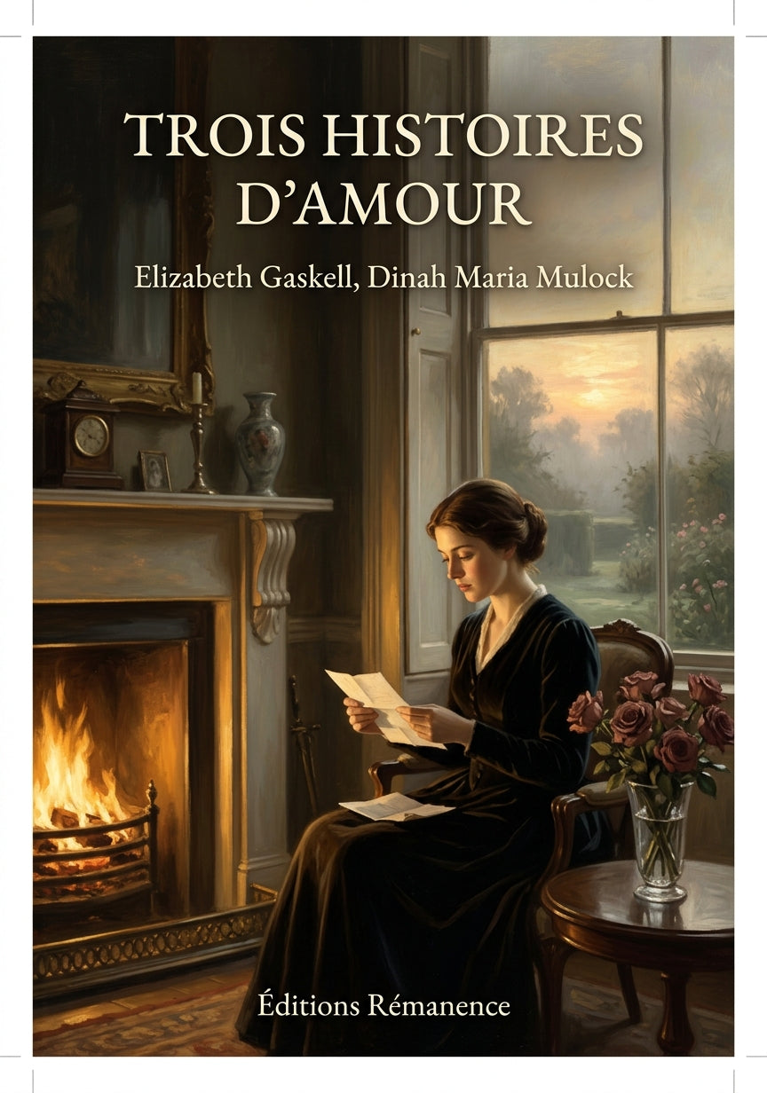 Livre Trois Histoires d’amour par Elizabeth Gaskell, Dinah Maria Mulock - Couverture - Editions Remanence