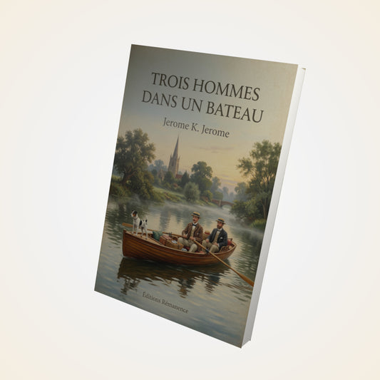 Livre Trois hommes dans un bateau - Jerome K. Jerome - Couverture 3D