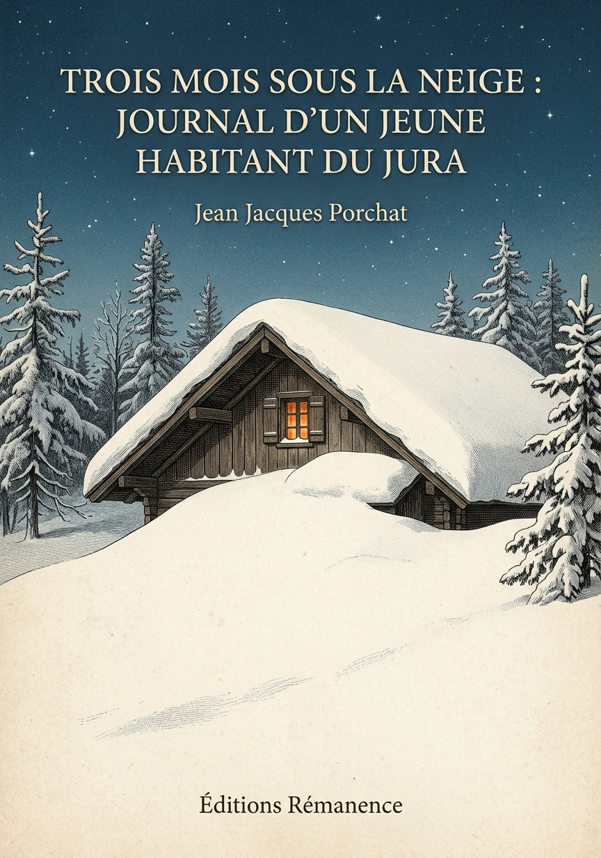 Trois mois sous la neige : Journal d'un jeune habitant du Jura - Jean Jacques Porchat (Couverture)