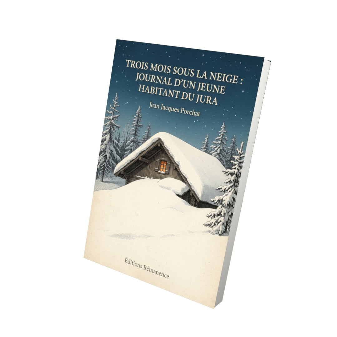 Livre Trois mois sous la neige : Journal d'un jeune habitant du Jura - Jean Jacques Porchat - Vue 3D - Editions Remanence