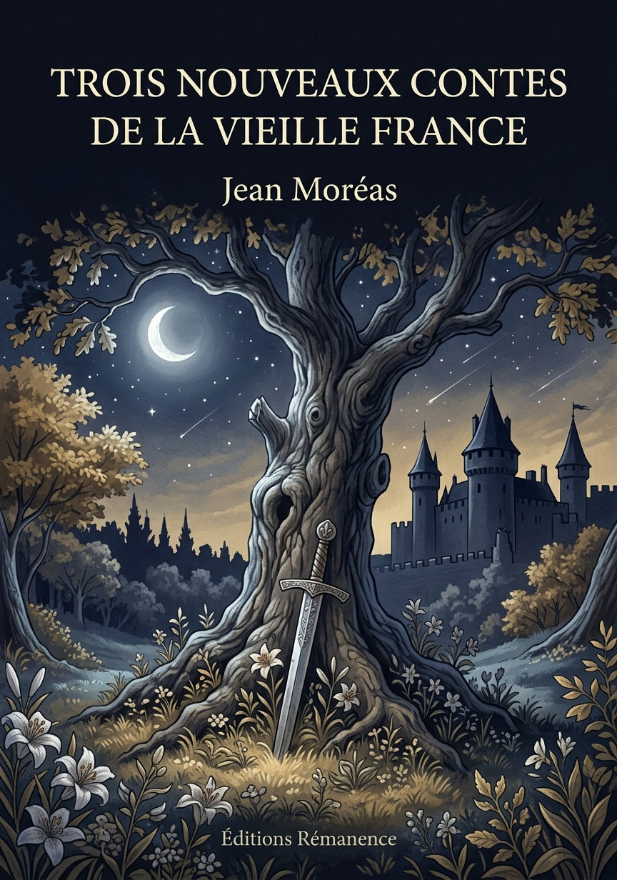 Livre Trois Nouveaux Contes de la vieille France par Jean Moréas - Couverture - Editions Remanence