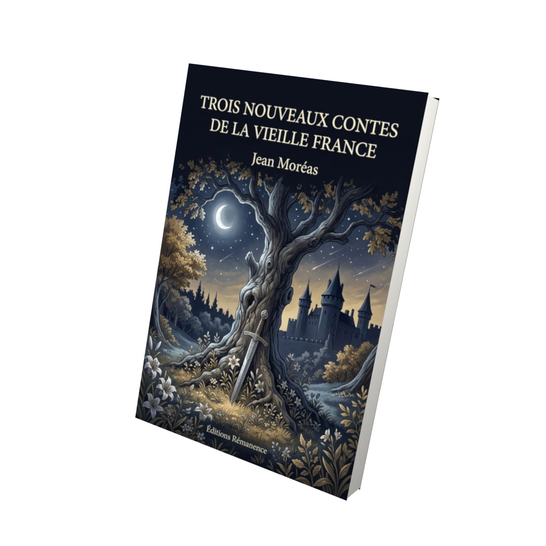 Livre Trois Nouveaux Contes de la vieille France par Jean Moréas - Vue 3D - Editions Remanence