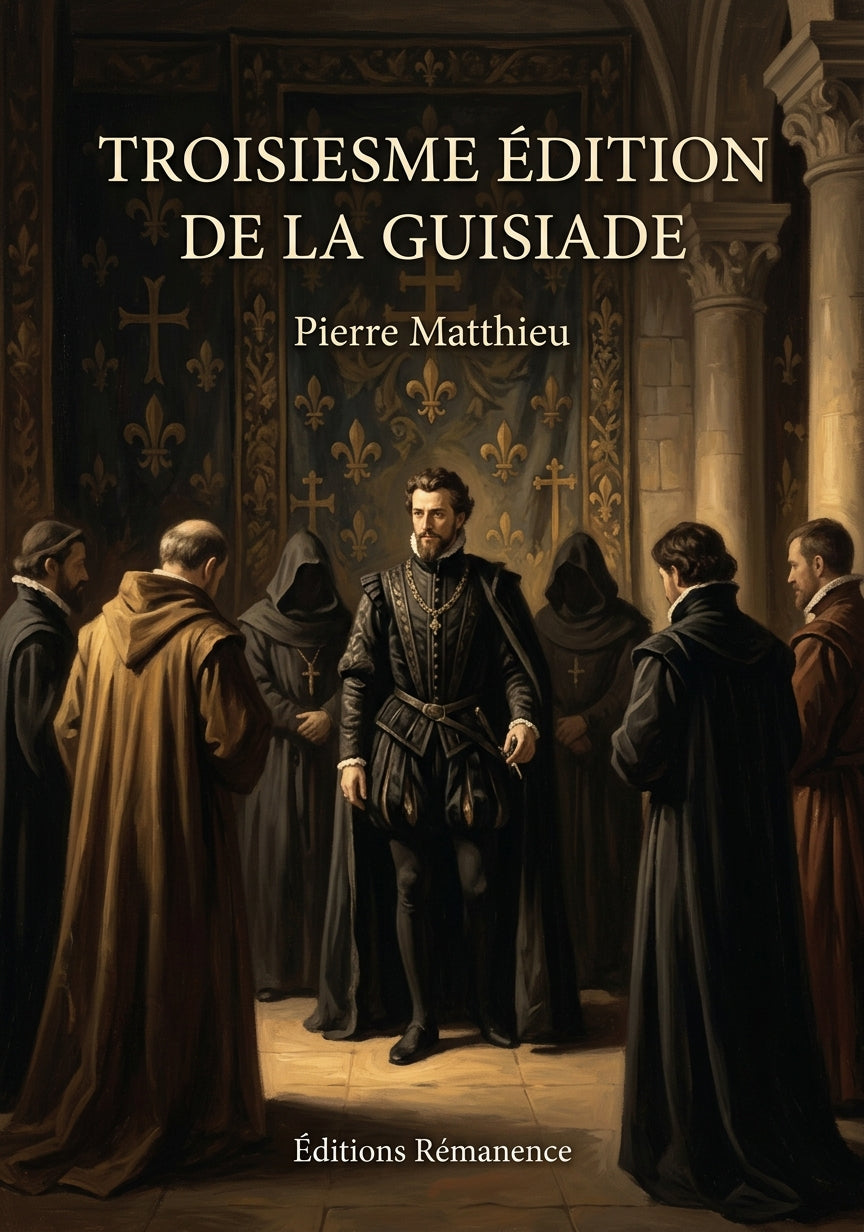 Livre Troisiesme édition de la Guisiade par Pierre Matthieu - Couverture - Editions Remanence