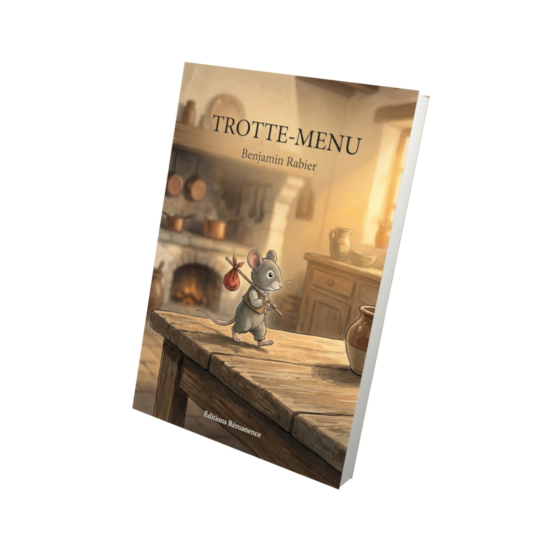 Livre Trotte-menu par Benjamin Rabier - Vue 3D - Editions Remanence