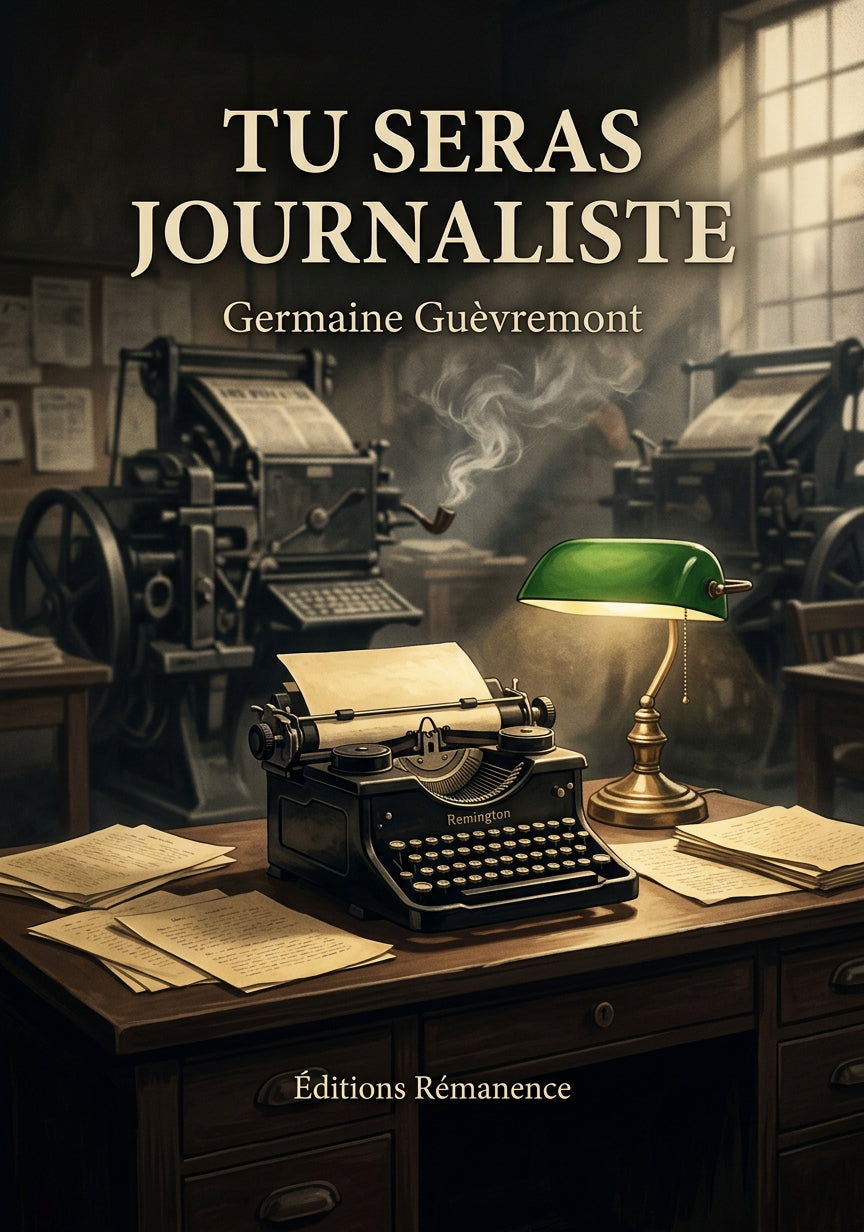 Livre Tu seras journaliste par Germaine Guèvremont - Couverture - Editions Remanence