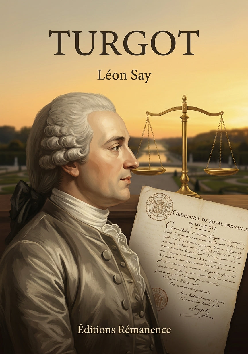 Livre Turgot par Léon Say - Couverture - Editions Remanence