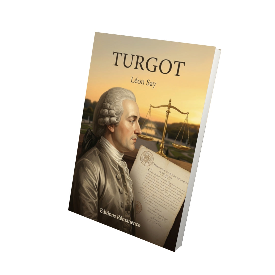 Livre Turgot par Léon Say - Vue 3D - Editions Remanence