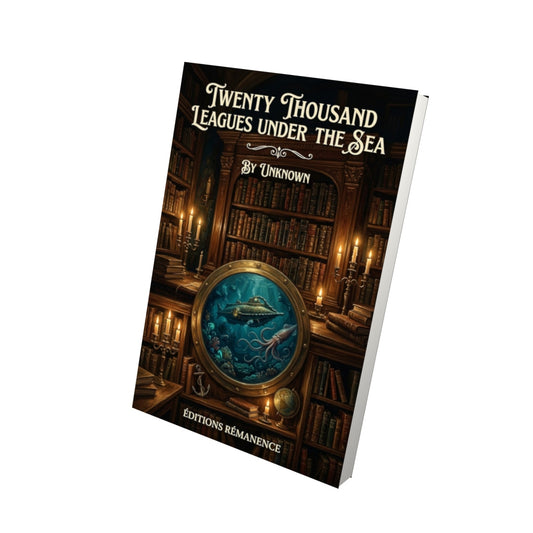 Livre Twenty Thousand Leagues Under the Sea - Vue 3D - Editions Remanence
