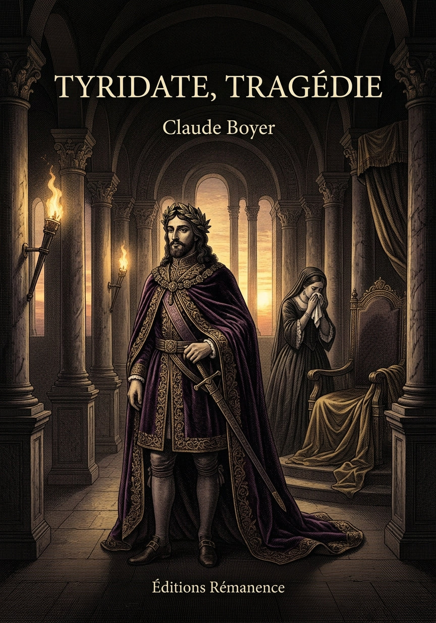 Livre Tyridate, tragédie par Claude Boyer - Couverture - Editions Remanence
