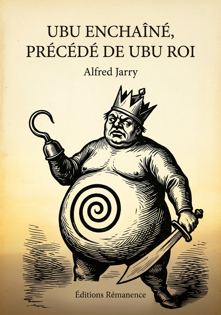 Livre Ubu enchaîné, précédé de Ubu roi par Alfred Jarry - Couverture - Editions Remanence