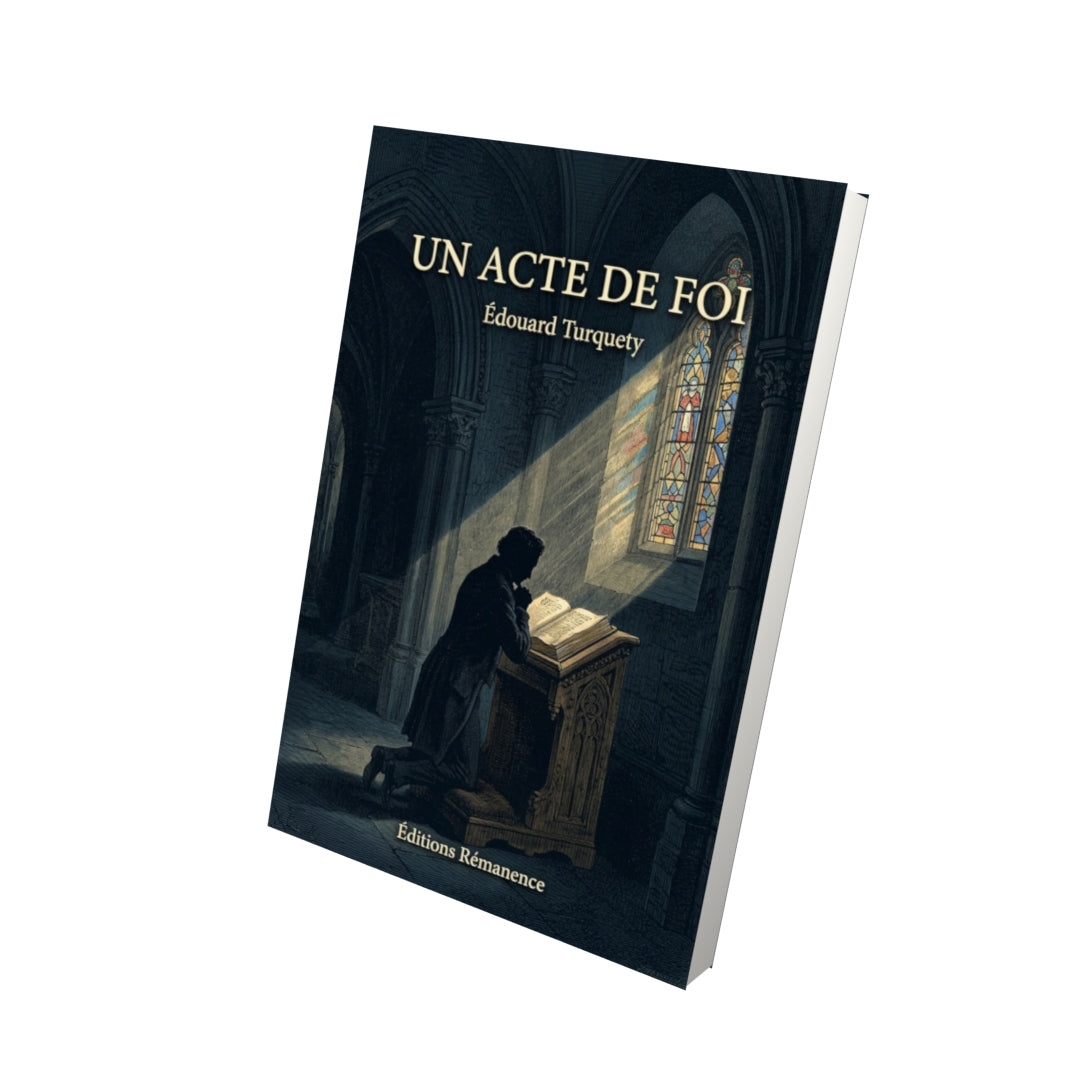 Livre Un Acte de foi par Édouard Turquety - Vue 3D - Editions Remanence