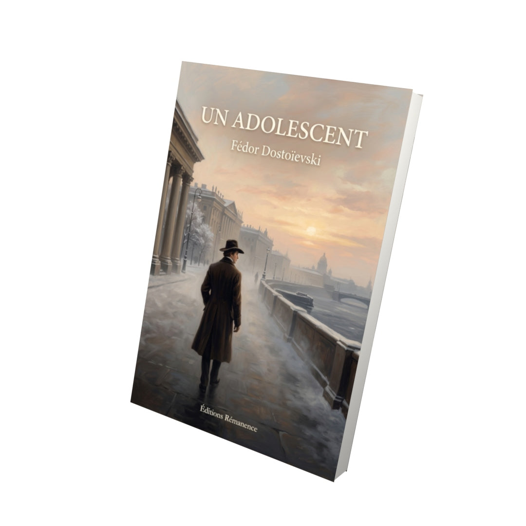 Livre Un Adolescent par Fédor Dostoïevski - Vue 3D - Editions Remanence