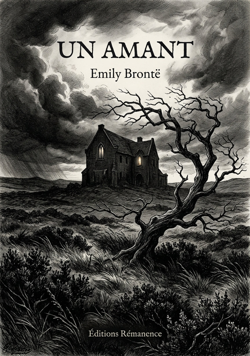 Livre Un amant par Emily Brontë - Couverture - Editions Remanence