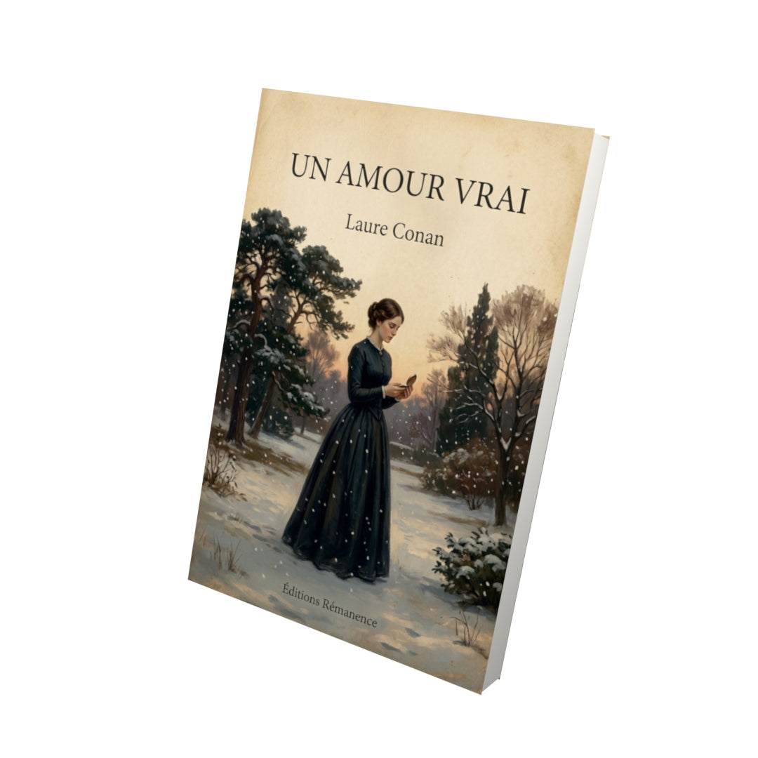 Livre Un amour vrai - Laure Conan - Vue 3D - Editions Remanence