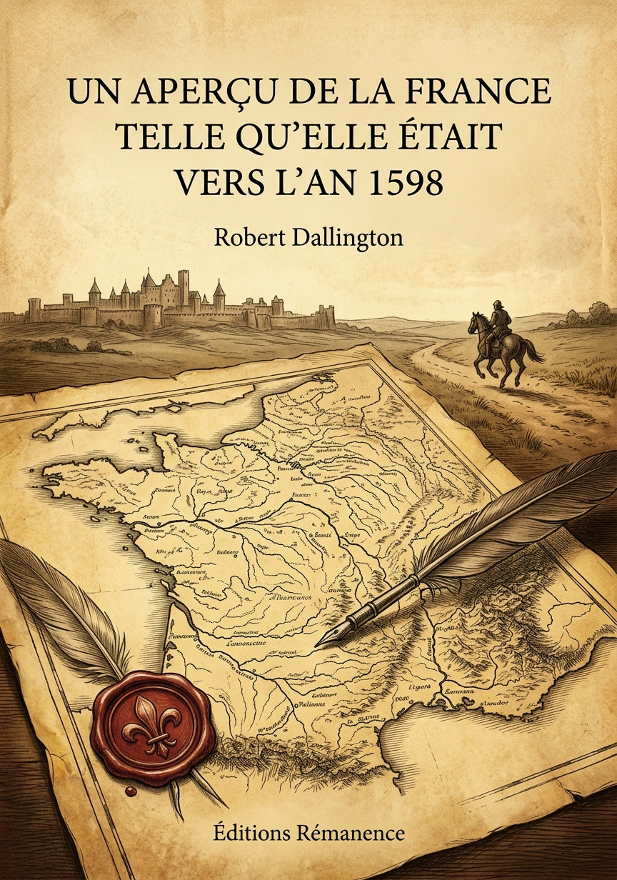 Livre Un aperçu de la France telle qu’elle était vers l’an 1598 par Robert Dallington - Couverture - Editions Remanence