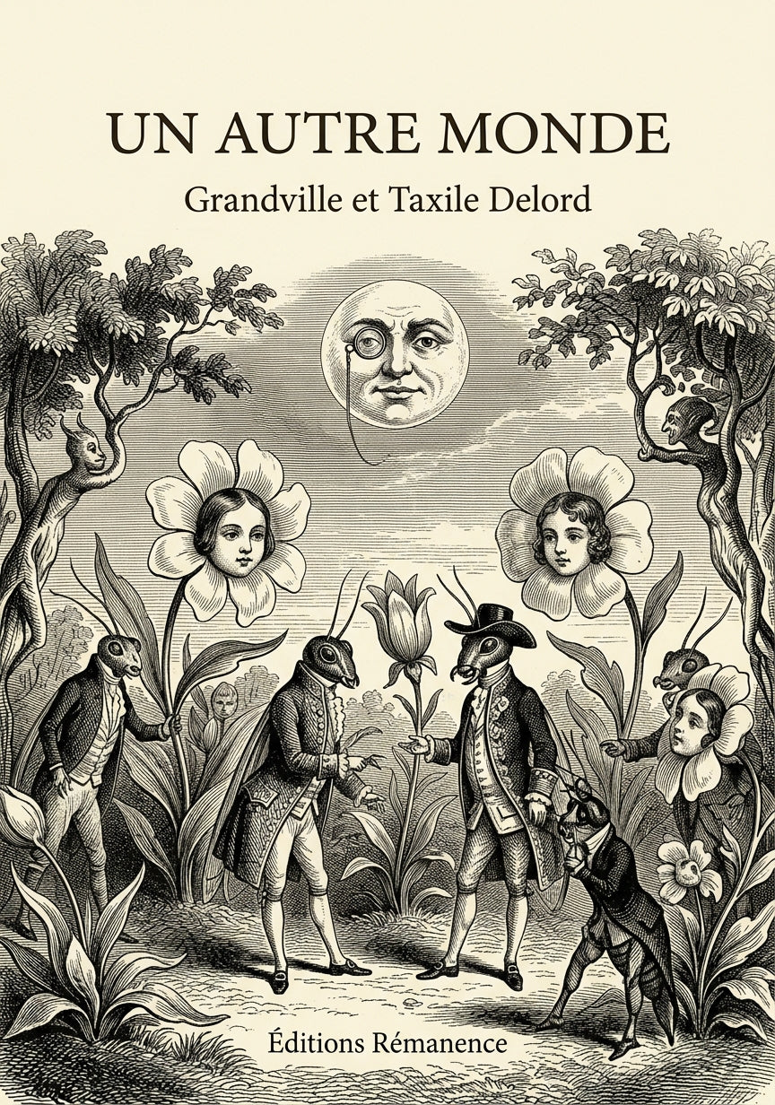 Livre Un autre monde par Grandville et Taxile Delord - Couverture - Editions Remanence