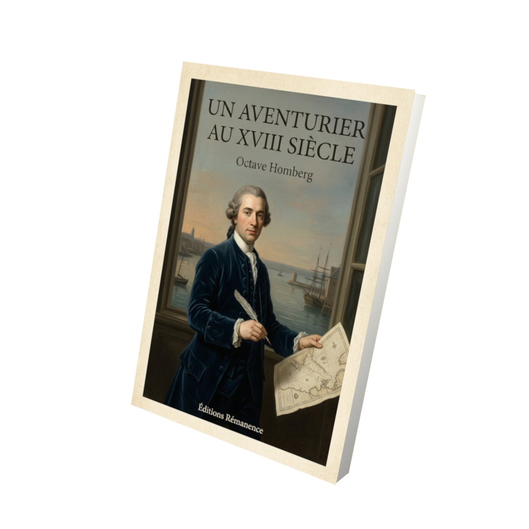 Livre Un aventurier au XVIII siècle - Octave Homberg - Vue 3D - Editions Remanence
