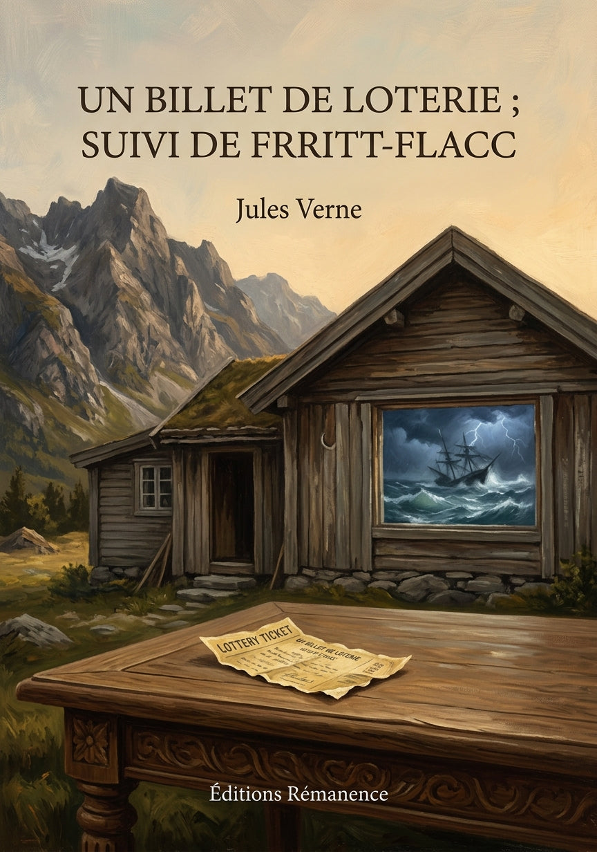 Livre Un billet de loterie ; suivi de Frritt-Flacc par Jules Verne - Couverture - Editions Remanence