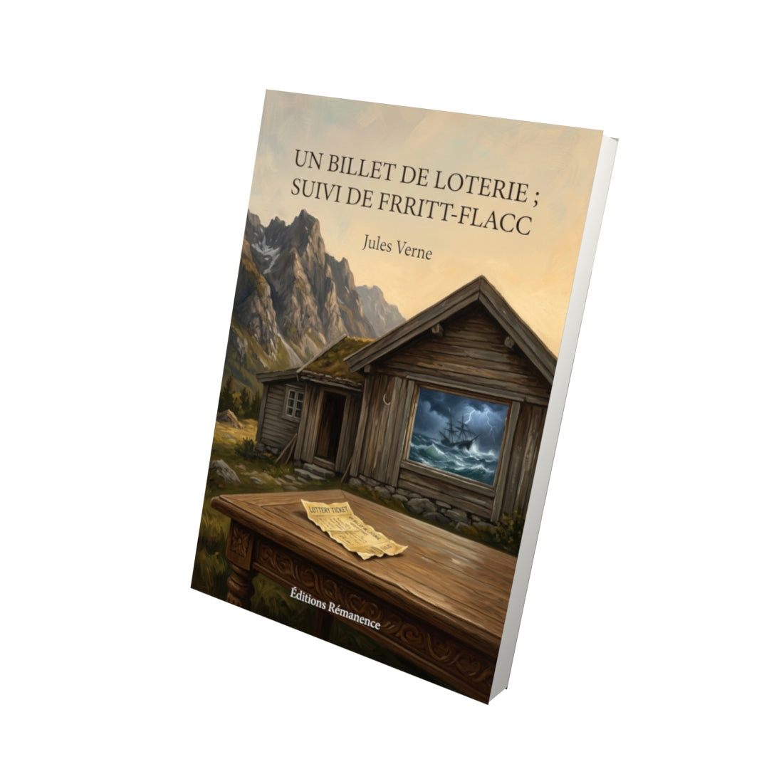 Livre Un billet de loterie ; suivi de Frritt-Flacc par Jules Verne - Vue 3D - Editions Remanence