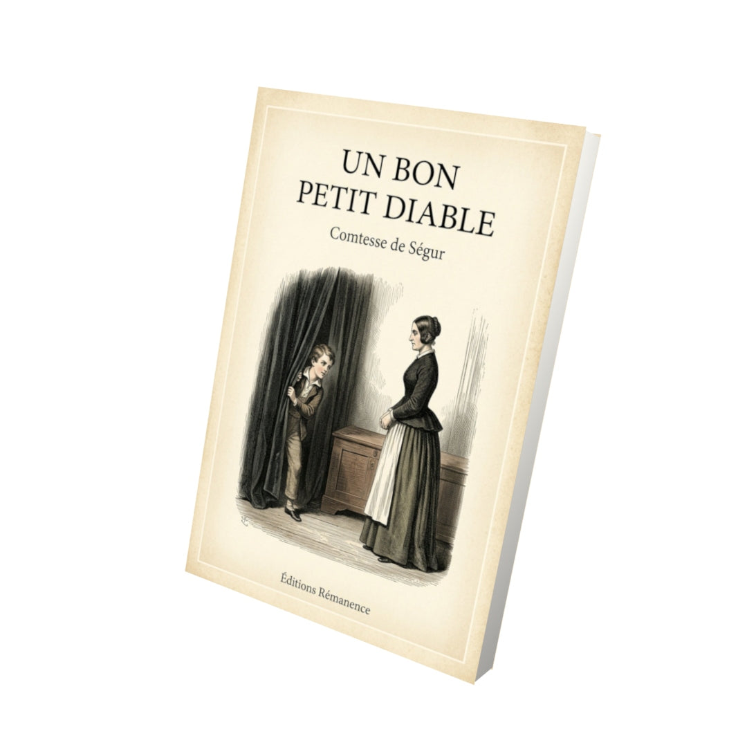 Livre Un bon petit diable - Comtesse de Ségur - Vue 3D - Editions Remanence