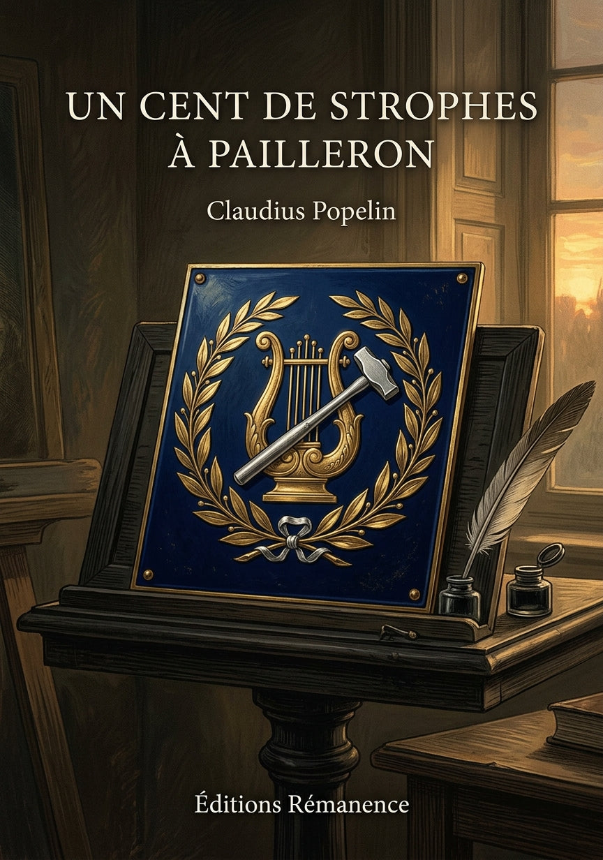 Livre Un cent de strophes à Pailleron par Claudius Popelin - Couverture - Editions Remanence