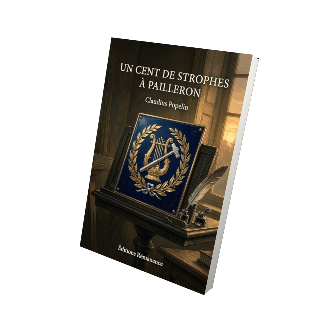 Livre Un cent de strophes à Pailleron par Claudius Popelin - Vue 3D - Editions Remanence