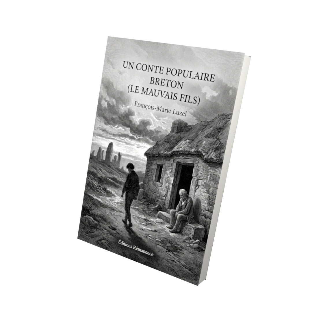 Livre Un conte populaire breton (Le mauvais fils) par François-Marie Luzel - Vue 3D - Editions Remanence
