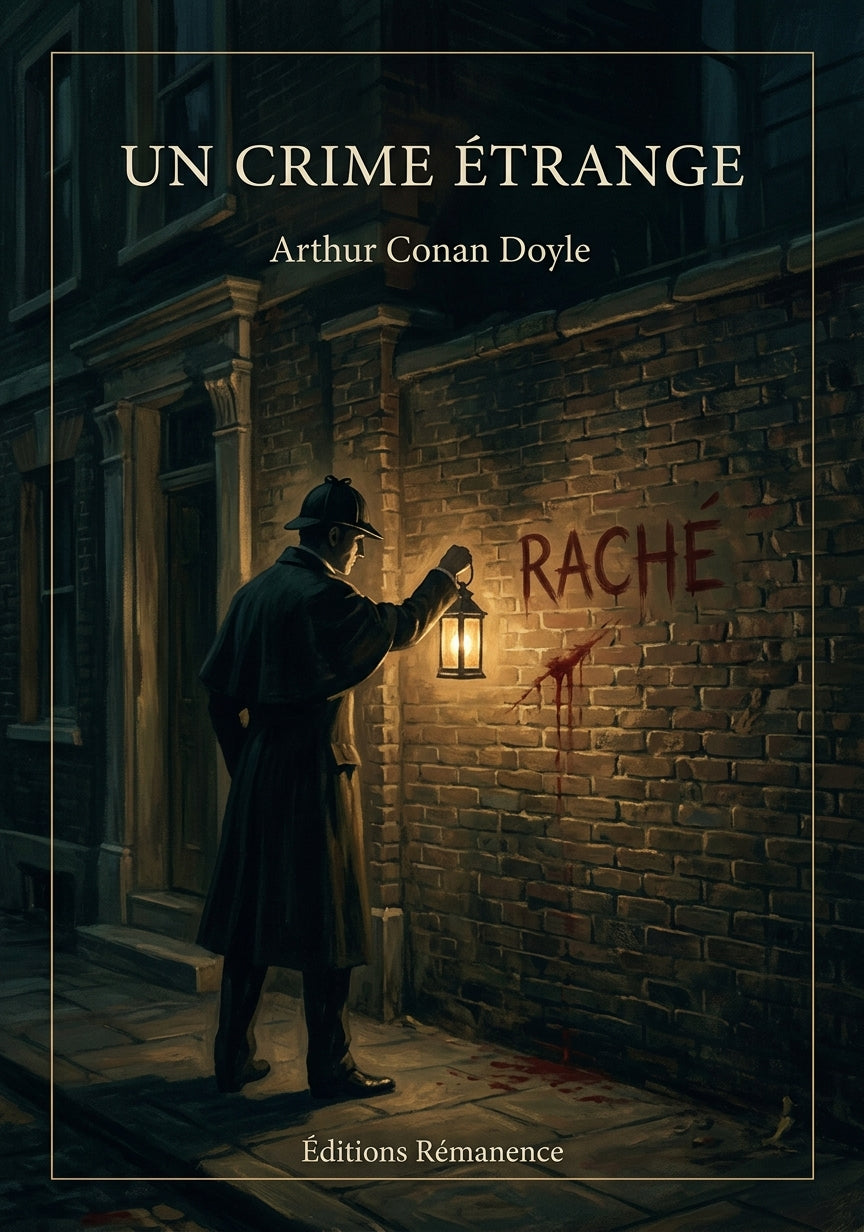 Livre Un crime étrange par Arthur Conan Doyle - Couverture - Editions Remanence