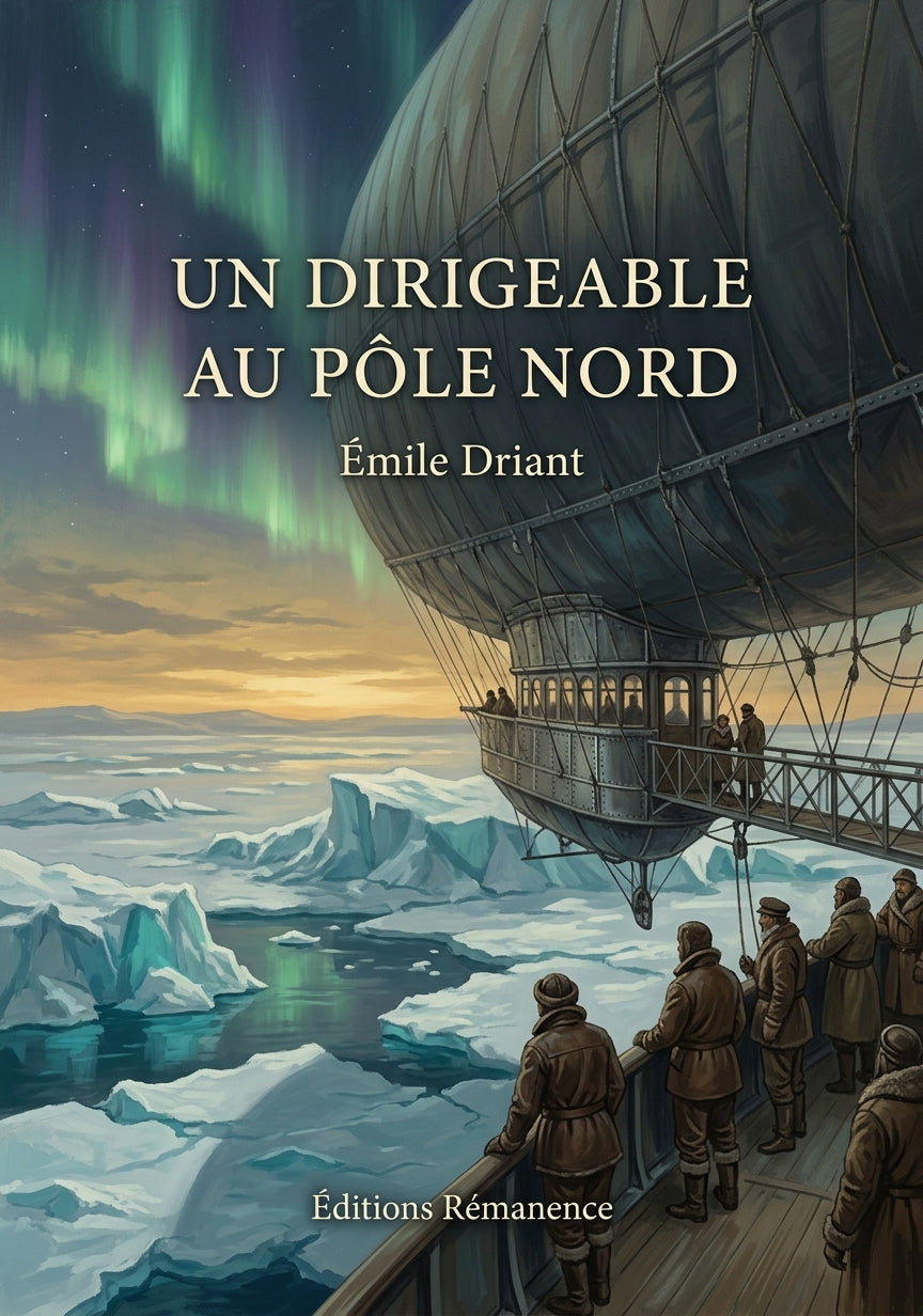 Livre Un dirigeable au pôle Nord par Émile Driant - Couverture - Editions Remanence