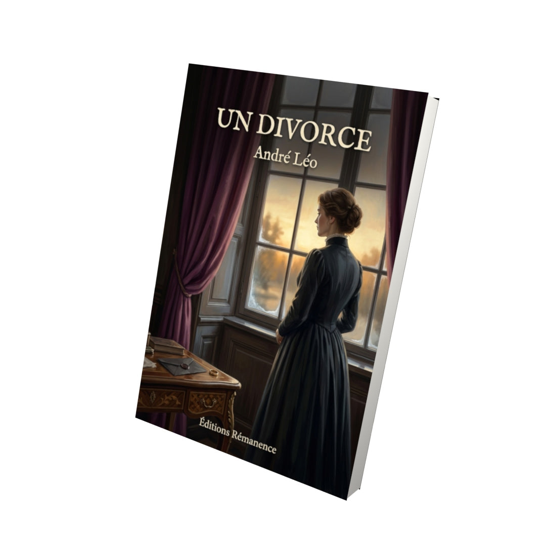 Livre Un divorce par André Léo - Vue 3D - Editions Remanence