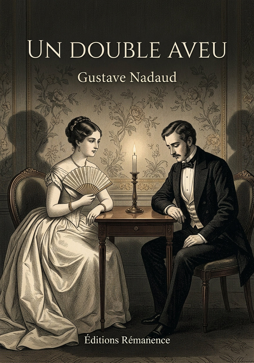 Livre Un double aveu par Gustave Nadaud - Couverture - Editions Remanence