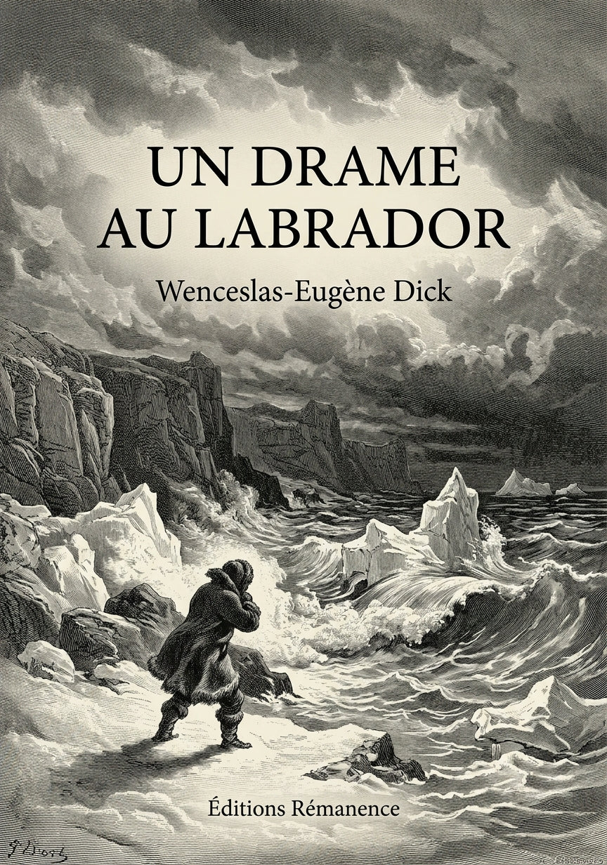 Livre Un drame au Labrador par Wenceslas-Eugène Dick - Couverture - Editions Remanence