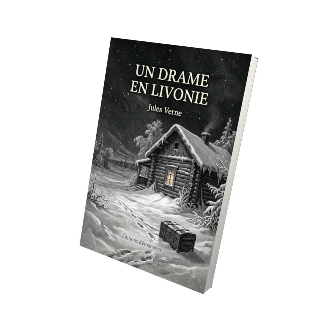 Livre Un drame en Livonie par Jules Verne - Vue 3D - Editions Remanence