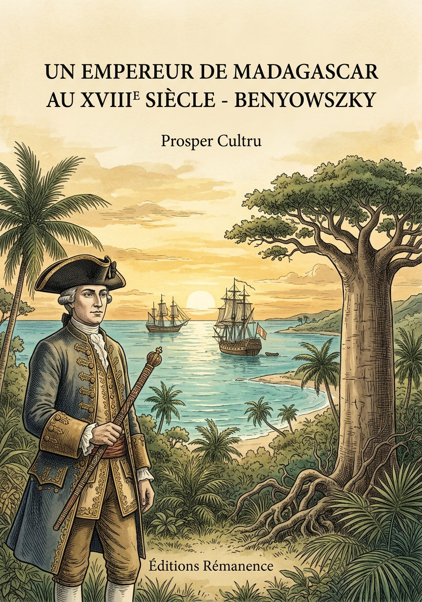 Livre Un empereur de Madagascar au XVIIIe siècle - Benyowszky par Prosper Cultru - Couverture - Editions Remanence