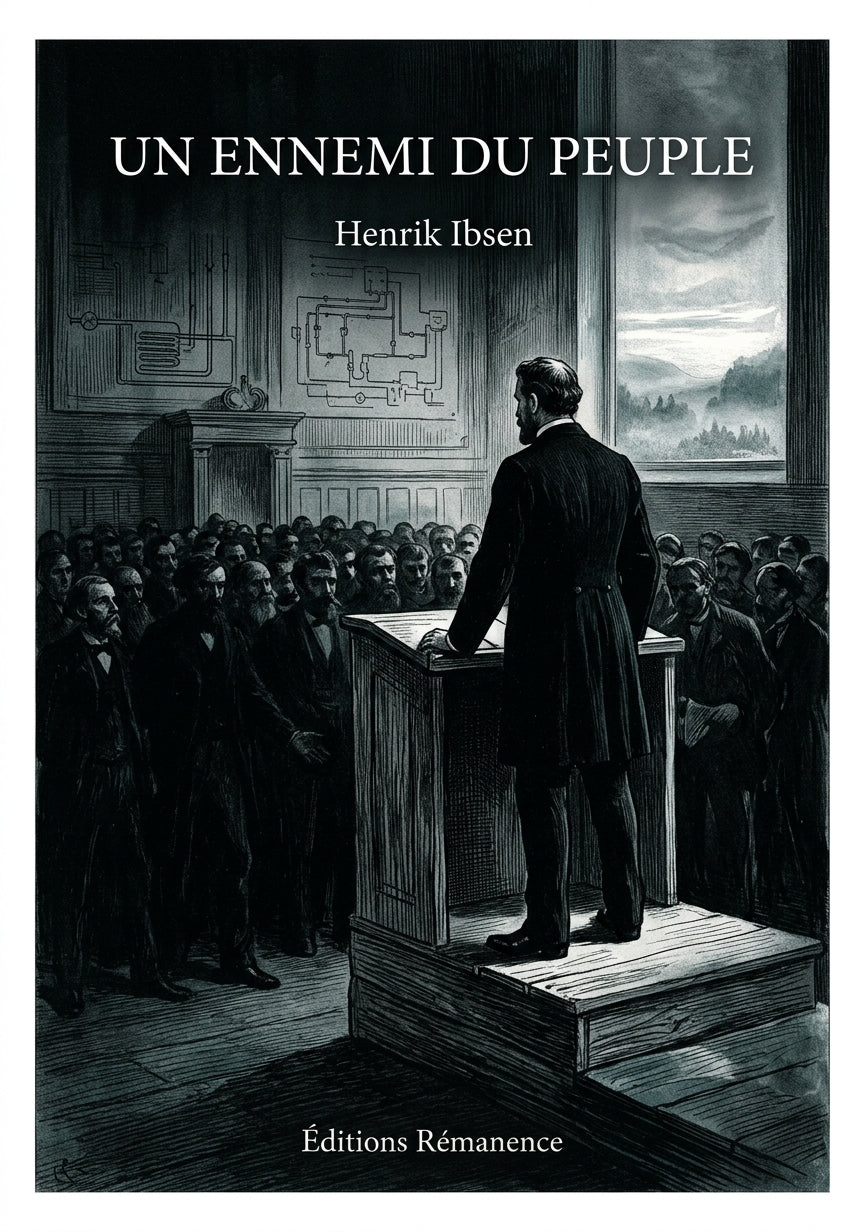 Livre Un Ennemi du peuple par Henrik Ibsen - Couverture - Editions Remanence