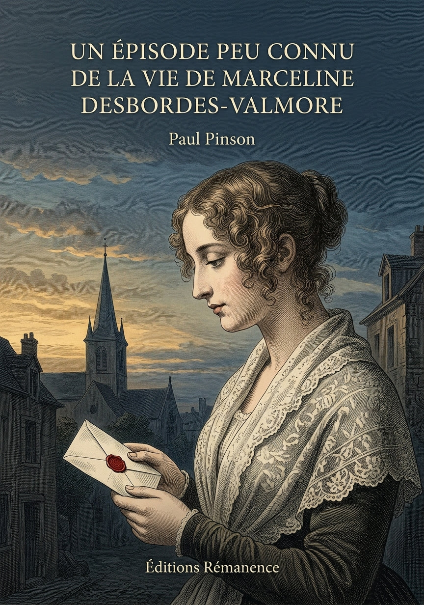 Livre Un épisode peu connu de la vie de Marceline Desbordes-Valmore par Paul Pinson - Couverture - Editions Remanence