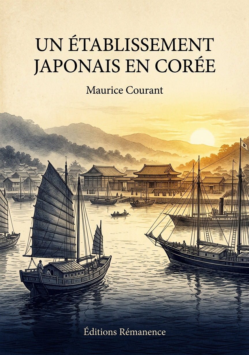 Livre Un établissement japonais en Corée par Maurice Courant - Couverture - Editions Remanence