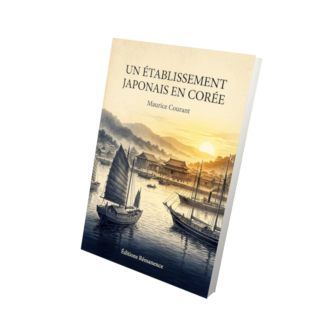 Livre Un établissement japonais en Corée par Maurice Courant - Vue 3D - Editions Remanence