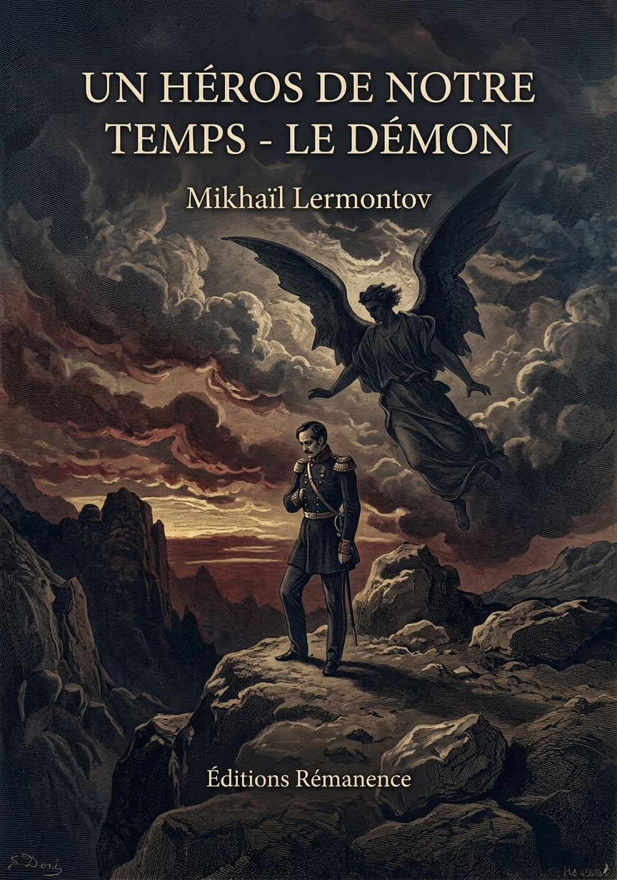 Livre Un héros de notre temps - Le Démon par Mikhaïl Lermontov - Couverture - Editions Remanence