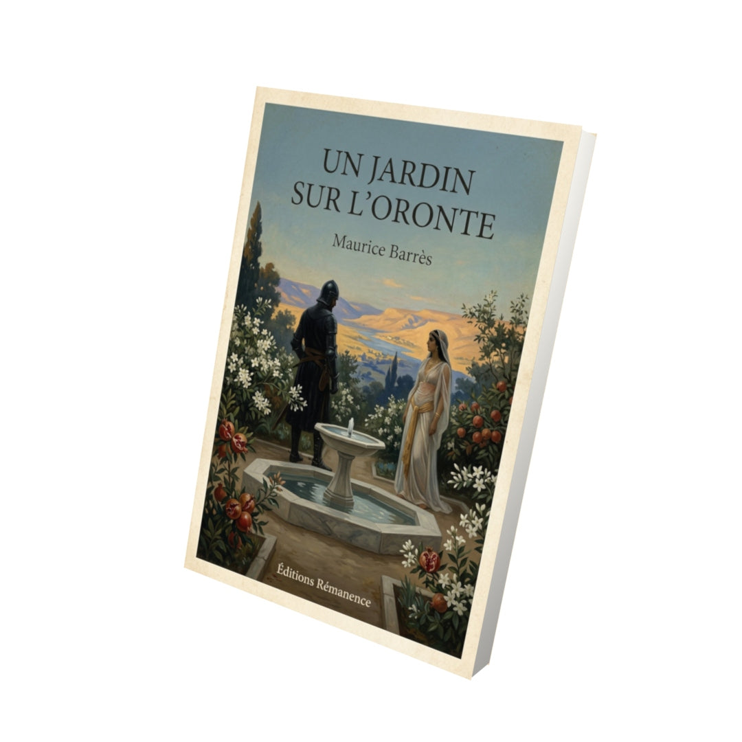 Livre Un jardin sur l'Oronte - Maurice Barrès - Vue 3D - Editions Remanence