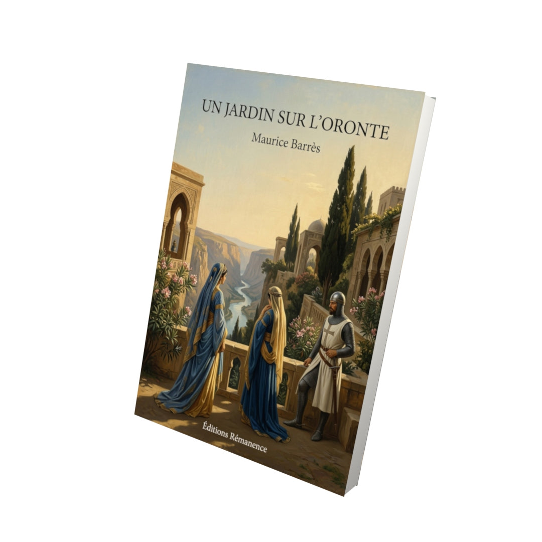 Livre Un jardin sur l’Oronte par Maurice Barrès - Vue 3D - Editions Remanence