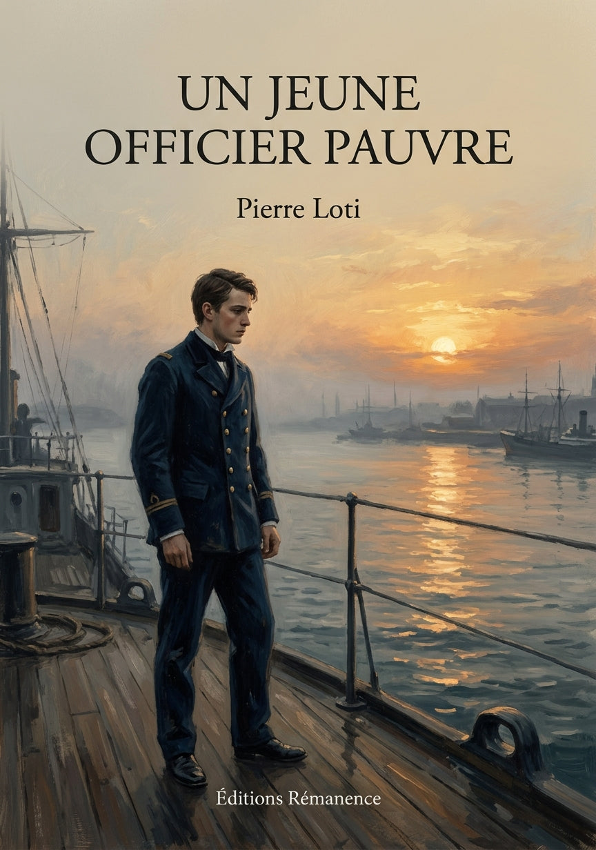 Livre Un jeune officier pauvre par Pierre Loti - Couverture - Editions Remanence