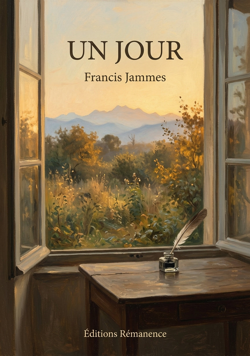 Livre Un jour par Francis Jammes - Couverture - Editions Remanence