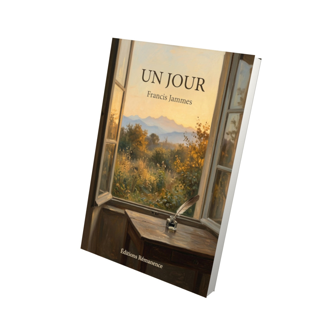 Livre Un jour par Francis Jammes - Vue 3D - Editions Remanence