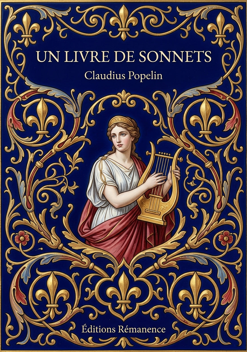 Livre Un livre de sonnets par Claudius Popelin - Couverture - Editions Remanence
