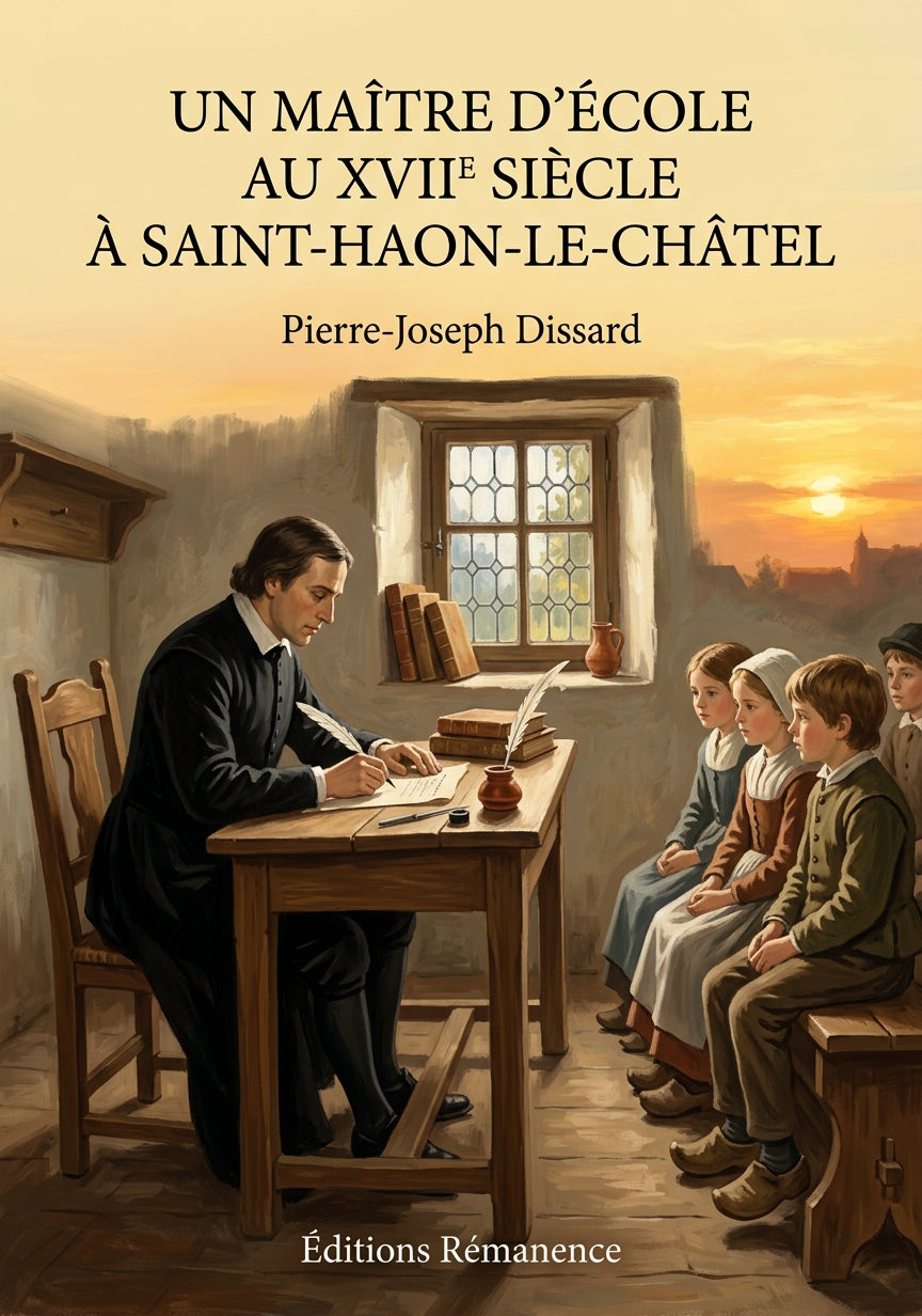 Livre Un maître d'école au XVIIe siècle à Saint-Haon-le-Châtel par Pierre-Joseph Dissard - Couverture - Editions Remanence